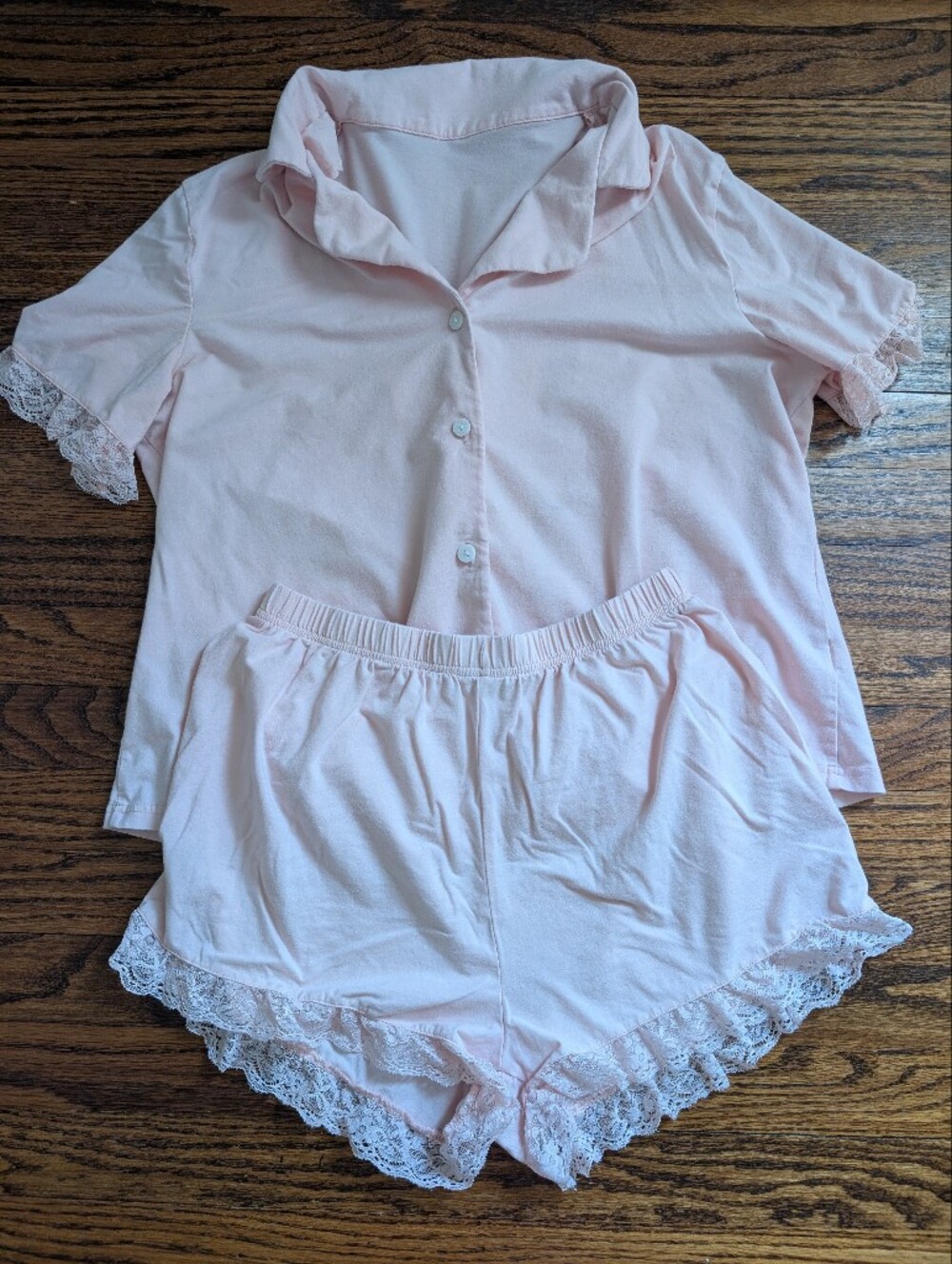 Luvlette Pink Cotton Pajama Set Size M